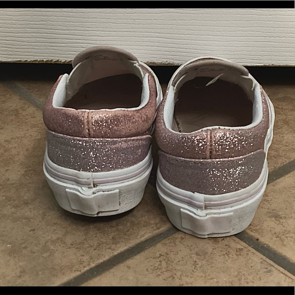 Glittery Pink Vans Shoes - Picture 6 of 10